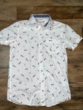 Fourth of July Casual Button Down Shirt